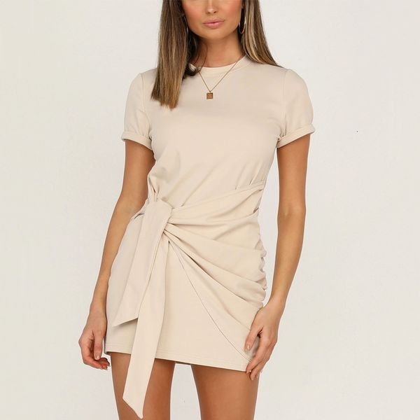 2021 new t shirt women's short sleeve o neck tie waist casual beach female elegant a line office fashion party vestidos lnhe, Black;gray
2021 new t shirt women's short sleeve o neck tie waist casual beach female elegant a line office fashion party vestidos lnhe, Black;gray