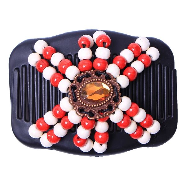 retro wooden beads magic hair comb double row hairpin insert women hairstyle clip w10959, Silver
retro wooden beads magic hair comb double row hairpin insert women hairstyle clip w10959, Silver