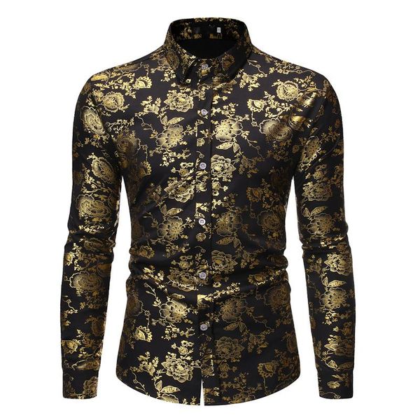 mens fashion shiny gold floral shirts 2020 brand slim fit long sleeve dress shirt men nightclub prom tuxedo shirt man camisas, White;black
mens fashion shiny gold floral shirts 2020 brand slim fit long sleeve dress shirt men nightclub prom tuxedo shirt man camisas, White;black