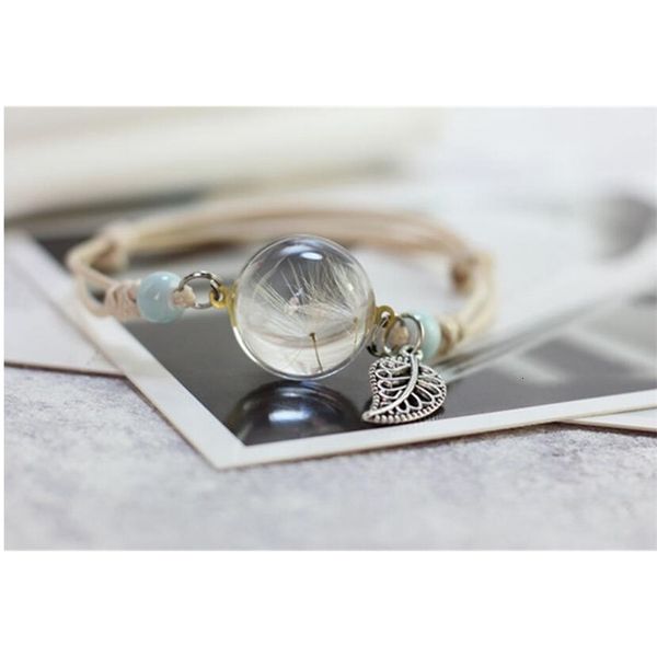 bracelets women dried dandelion flower weaving bracelet stones valentine's day gift, Golden;silver
bracelets women dried dandelion flower weaving bracelet stones valentine's day gift, Golden;silver