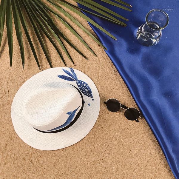 wide brim hats 100% hand paint panama hat for women summer straw beach sun fashion elegant lady queen homburg jazz size 58cm1, Blue;gray
wide brim hats 100% hand paint panama hat for women summer straw beach sun fashion elegant lady queen homburg jazz size 58cm1, Blue;gray