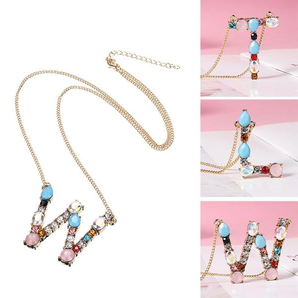 pendant necklaces multicolor charm 26 letters zircon necklace women men romantic initial a-z letter chain jewelry, Silver
pendant necklaces multicolor charm 26 letters zircon necklace women men romantic initial a-z letter chain jewelry, Silver