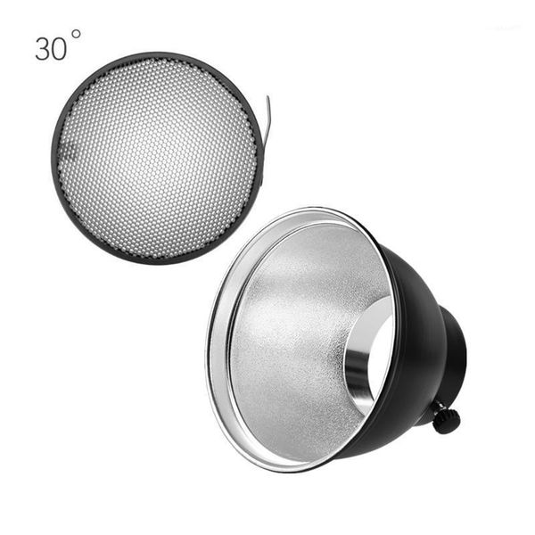 lighting & studio accessories 7" standard reflector diffuser lamp shade dish with 30 degree honeycomb grid for bowens mount strobe flas
lighting & studio accessories 7" standard reflector diffuser lamp shade dish with 30 degree honeycomb grid for bowens mount strobe flas