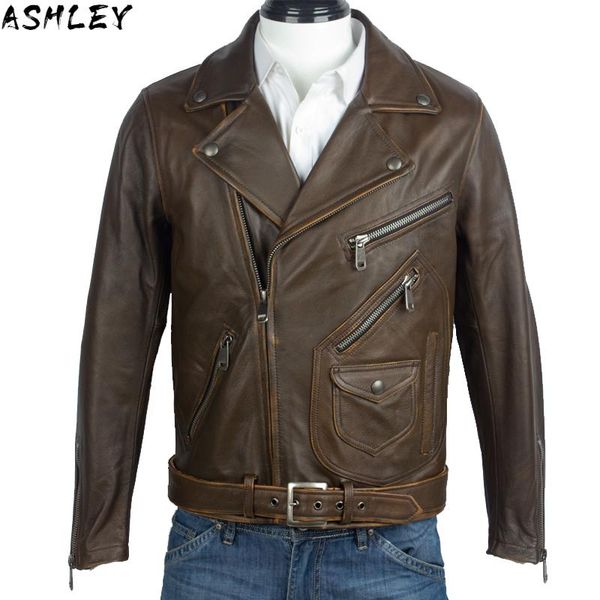 men's leather & faux brown 2021 vintage men american style motorcycle jacket large size xxxxl genuine thick cowhide slim fit biker', Black
men's leather & faux brown 2021 vintage men american style motorcycle jacket large size xxxxl genuine thick cowhide slim fit biker', Black