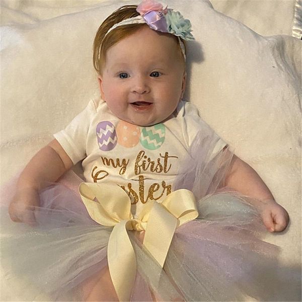 newborn baby girl 3 piece outfits my first easter letter printed romper and mesh tutu skirt set with headband, White
newborn baby girl 3 piece outfits my first easter letter printed romper and mesh tutu skirt set with headband, White