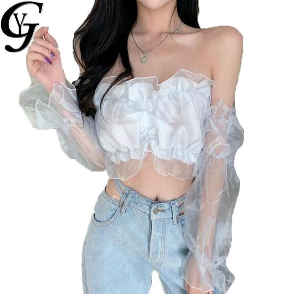 yg summer wrap crop women 2020 fashion boho mesh shirts women blouse off shoulder elegant puff sleeve streetwear blusa, White
yg summer wrap crop women 2020 fashion boho mesh shirts women blouse off shoulder elegant puff sleeve streetwear blusa, White