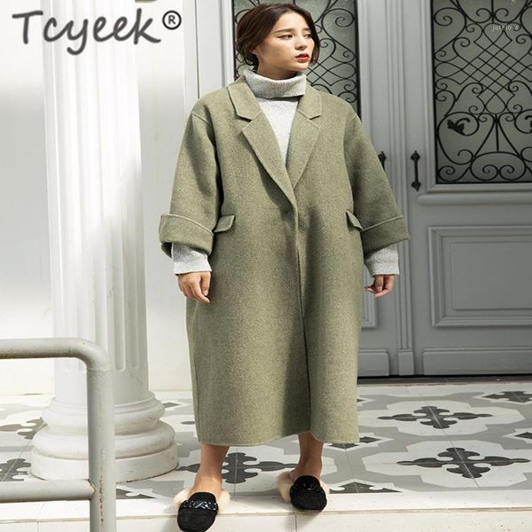 tcyeek plus size elegant winter coat female autumn clothes 2020 korean wool coats women long woolen jacket ladies hiver 1125011, Black
tcyeek plus size elegant winter coat female autumn clothes 2020 korean wool coats women long woolen jacket ladies hiver 1125011, Black