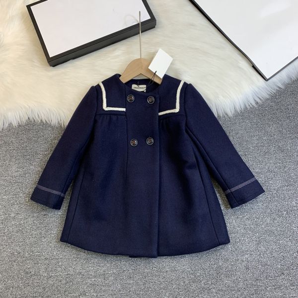 original design french girl woolen coat coat navy collar white paper bag crochet coat ing, Blue;gray
original design french girl woolen coat coat navy collar white paper bag crochet coat ing, Blue;gray