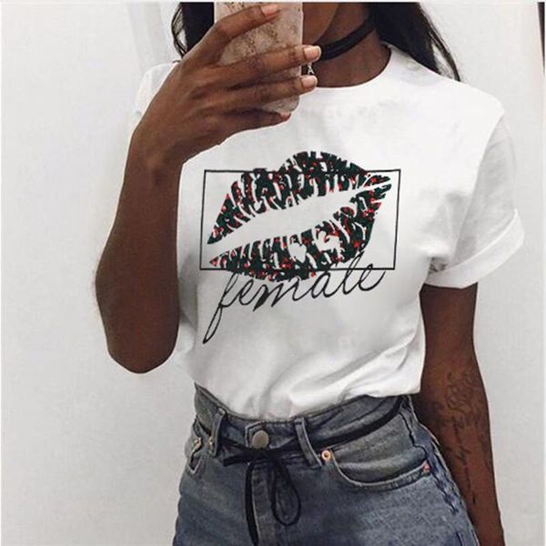 2019 new fashion women t-shirt lips print tee shirt female summer casual o-neck short sleeve t shirts femme harajuku, White
2019 new fashion women t-shirt lips print tee shirt female summer casual o-neck short sleeve t shirts femme harajuku, White