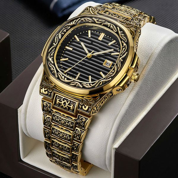 fashion quartz man watch men brand luxury retro golden stainless steel watches men gold mens watch female reloj hombre 201212, Slivery;brown
fashion quartz man watch men brand luxury retro golden stainless steel watches men gold mens watch female reloj hombre 201212, Slivery;brown