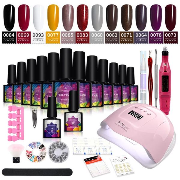 nail set 80/54/36w uv led lamp dryer with electric nail drill machine 10/12/10pcs uv gel polish soak off manicure gel set
nail set 80/54/36w uv led lamp dryer with electric nail drill machine 10/12/10pcs uv gel polish soak off manicure gel set