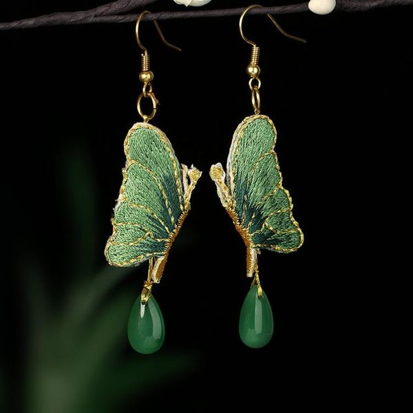 dangle & chandelier embroidered butterfly earrings green, water drops, colored glazed nature stones earring cheongsam and hanfu jewelry, Silver
dangle & chandelier embroidered butterfly earrings green, water drops, colored glazed nature stones earring cheongsam and hanfu jewelry, Silver