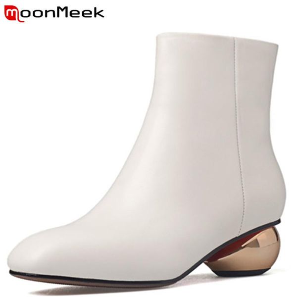 boots moonmeek fashion autumn winter women genuine leather classic elegant ankle, Black
boots moonmeek fashion autumn winter women genuine leather classic elegant ankle, Black