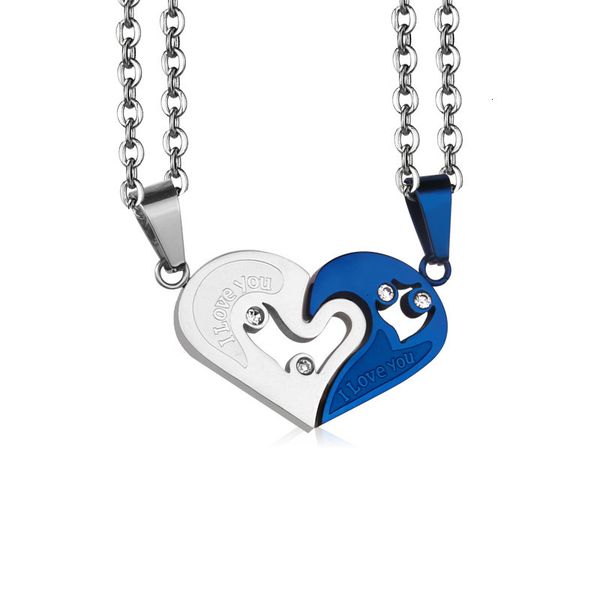 factory price 2 pcs/set love for women men romantic valentine's day gold pendant necklace broken heart jewelry gifts, Silver
factory price 2 pcs/set love for women men romantic valentine's day gold pendant necklace broken heart jewelry gifts, Silver