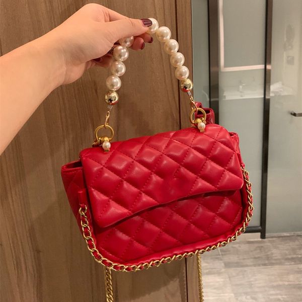 super classic design original single female pearl new one-shoulder messenger bag microfiber soft sheepskin pattern handbag ing, Black
super classic design original single female pearl new one-shoulder messenger bag microfiber soft sheepskin pattern handbag ing, Black