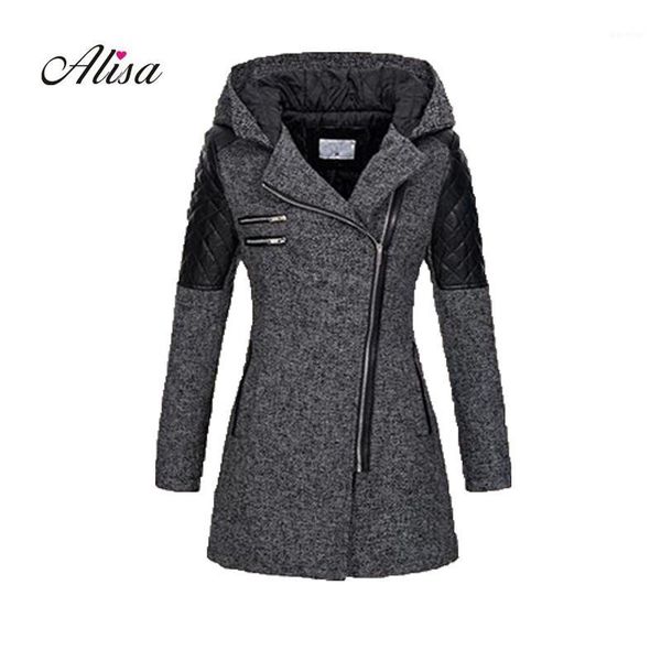casaco plus size 5xl women grey wool coat 2018 new winter long sleeve hooded slim woolen overcoat female patchwor keep warm coat1, Black
casaco plus size 5xl women grey wool coat 2018 new winter long sleeve hooded slim woolen overcoat female patchwor keep warm coat1, Black
