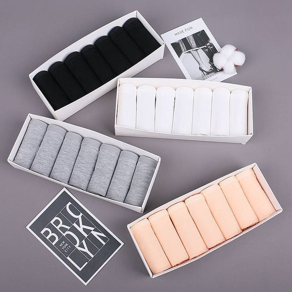 7pcs/lot underwear women panties cotton briefs women's underwear plus size solid color intimate lingerie female underpants lj200822, Black;pink
7pcs/lot underwear women panties cotton briefs women's underwear plus size solid color intimate lingerie female underpants lj200822, Black;pink