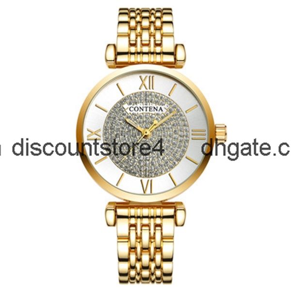 fashion trend full drill pin small plate watch luxury exquisite fashion women's watch, Slivery;brown 
fashion trend full drill pin small plate watch luxury exquisite fashion women's watch, Slivery;brown