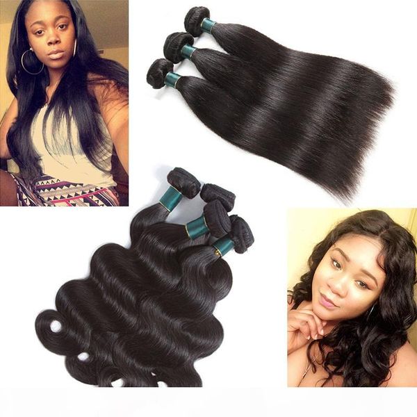 brazilian human hair weave straight body wave 3pcs or 4pcs bundles mongolian indian peruvian malaysian virgin hair extensions, Black
brazilian human hair weave straight body wave 3pcs or 4pcs bundles mongolian indian peruvian malaysian virgin hair extensions, Black
