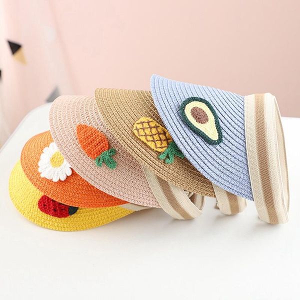children's hat spring and summer new parent-child korean version of candy-colored fruit accessories sunscreen straw hat sun, Blue;gray
children's hat spring and summer new parent-child korean version of candy-colored fruit accessories sunscreen straw hat sun, Blue;gray