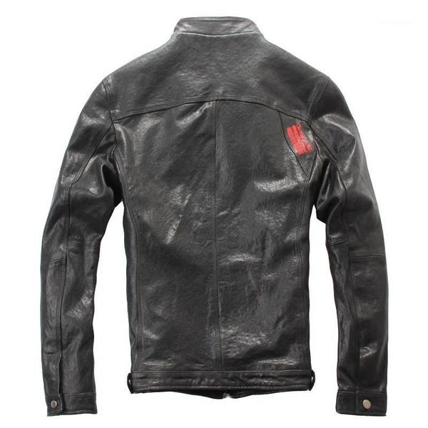 men's leather & faux 2021 motor biker vantange natural cow jacket slim fit genuine short zippers outwear real coats1, Black
men's leather & faux 2021 motor biker vantange natural cow jacket slim fit genuine short zippers outwear real coats1, Black