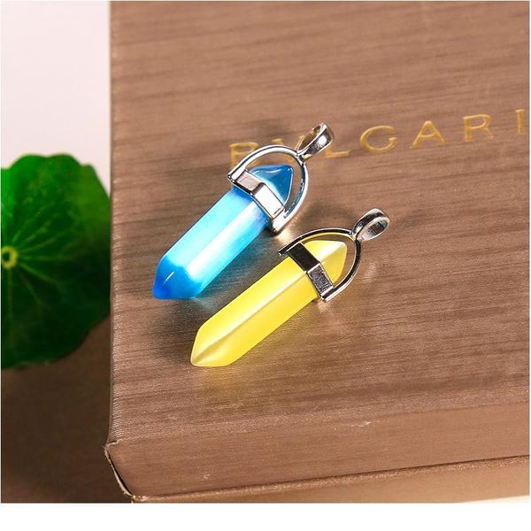 1pc fashion natural cat eye stone two pointed crystal points rose quartz amethyst home decoration necklace party qylmcs, Black
1pc fashion natural cat eye stone two pointed crystal points rose quartz amethyst home decoration necklace party qylmcs, Black