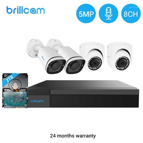 wireless camera kits brillcam 5mp 8ch nvr set video surveillance indoor/outdoor weatherproof audio 2t hdd p2p kit security system h.2651
wireless camera kits brillcam 5mp 8ch nvr set video surveillance indoor/outdoor weatherproof audio 2t hdd p2p kit security system h.2651