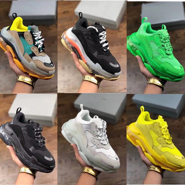 new triple s high casual shoes men women waterproof cushion s silver gold anniversary 97s outdoor sport sneakers shoes, Black
new triple s high casual shoes men women waterproof cushion s silver gold anniversary 97s outdoor sport sneakers shoes, Black