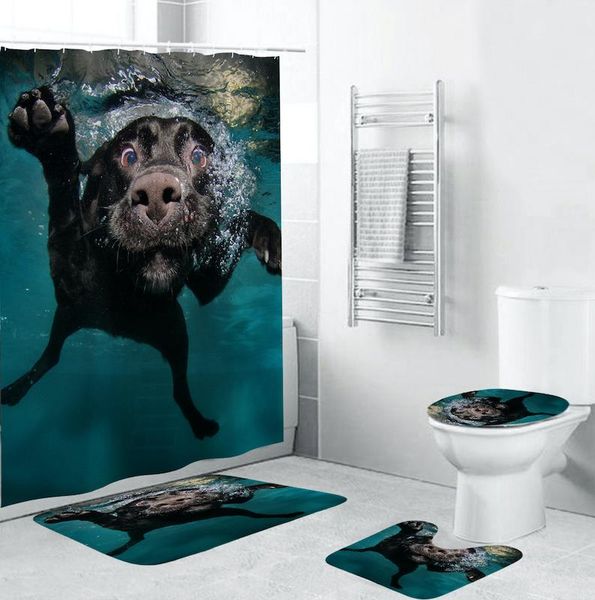 bath accessory set polyester bathroom with water animal 3d shower curtain waterproof toilet seat cover non-slip mat carpet
bath accessory set polyester bathroom with water animal 3d shower curtain waterproof toilet seat cover non-slip mat carpet