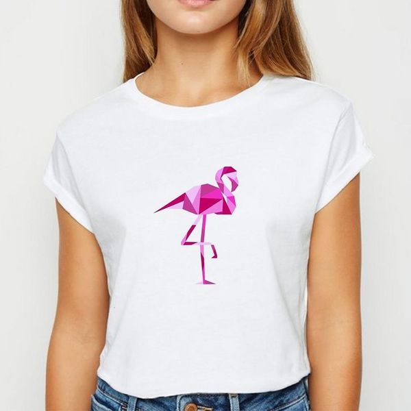 new t-shirt female animals flamingo tshirt vestidos spring summer oversize beautiful printing design o-collar t-shirts, White
new t-shirt female animals flamingo tshirt vestidos spring summer oversize beautiful printing design o-collar t-shirts, White