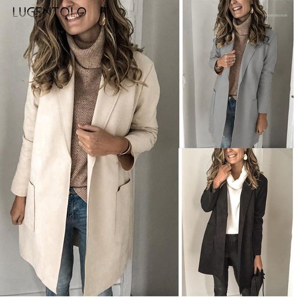 women's trench coats lugentolo women's windbreaker autumn winter fashion simple long-sleeved lapel patch pocket woolen casual coat, Tan;black
women's trench coats lugentolo women's windbreaker autumn winter fashion simple long-sleeved lapel patch pocket woolen casual coat, Tan;black