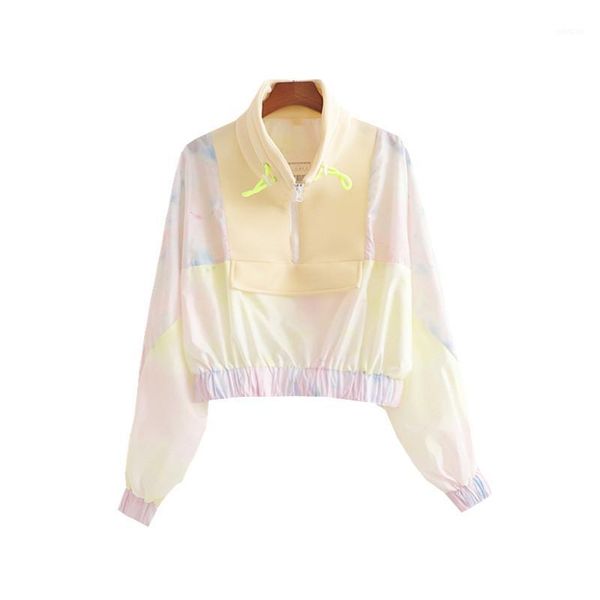 women satin crop coat long sleeve tie-dye gradient coat zipper sport jacket ladies cropped jacket outerwear pullover1, Black;brown
women satin crop coat long sleeve tie-dye gradient coat zipper sport jacket ladies cropped jacket outerwear pullover1, Black;brown