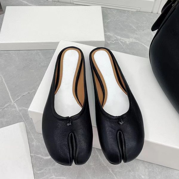 maison split toes loafers slippers women real leather black summer mules slides single shoes flats
maison split toes loafers slippers women real leather black summer mules slides single shoes flats