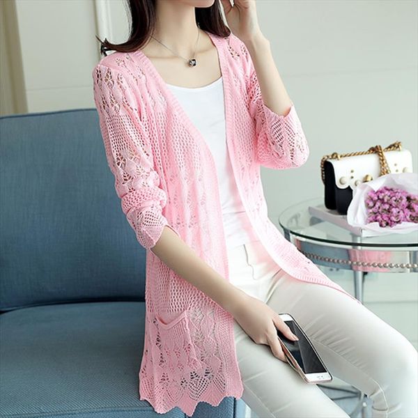 summer new hollow loose shawl knitted sweater small jacket air conditioner shirt sunscreen medium long womens wear, White;black
summer new hollow loose shawl knitted sweater small jacket air conditioner shirt sunscreen medium long womens wear, White;black