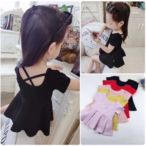 summer short sleeve tutu dress pleated baby cotton princess dress girls cross backless vestidos shirt toddler 2 to 8 yrs1, Red;yellow
summer short sleeve tutu dress pleated baby cotton princess dress girls cross backless vestidos shirt toddler 2 to 8 yrs1, Red;yellow