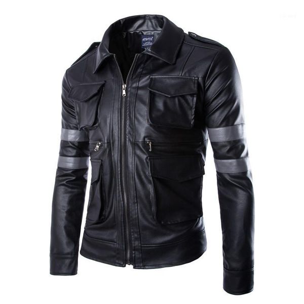 men's fur & faux xmy3dwx 2021 men's boutique autumn high-grade leather jackets / male slim fit lapels coats men of high jackets1, Black
men's fur & faux xmy3dwx 2021 men's boutique autumn high-grade leather jackets / male slim fit lapels coats men of high jackets1, Black