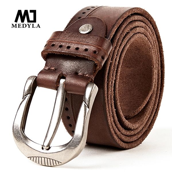 medyla vintage original leather belt for men natural leather no interlayer men's belt for jeans casual pants y200520, Black;brown
medyla vintage original leather belt for men natural leather no interlayer men's belt for jeans casual pants y200520, Black;brown