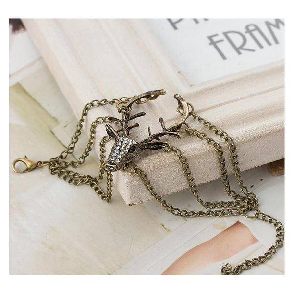 europe and the united states retro multi-storey diamond horn bracelet korea flash drill deer head bracelet wholesa sqcubs queen66, Black
europe and the united states retro multi-storey diamond horn bracelet korea flash drill deer head bracelet wholesa sqcubs queen66, Black