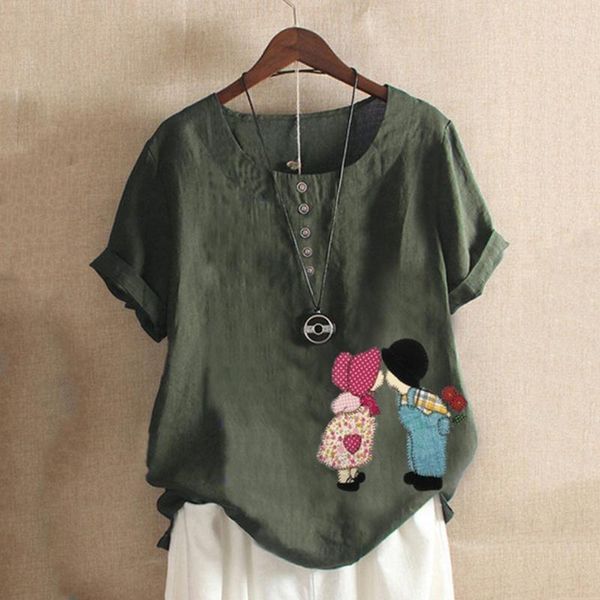 2020 women's printed button blouse kaftan linen lady casual o neck blusas female short sleeve women shirt plus size 5xl1, White
2020 women's printed button blouse kaftan linen lady casual o neck blusas female short sleeve women shirt plus size 5xl1, White