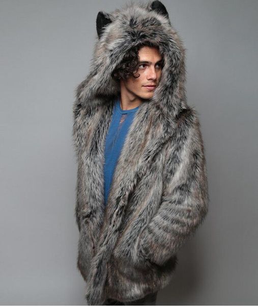 european and american new faux fur jacket men's winter leisure warm mink fur coat men's long jacket style fur, Black
european and american new faux fur jacket men's winter leisure warm mink fur coat men's long jacket style fur, Black