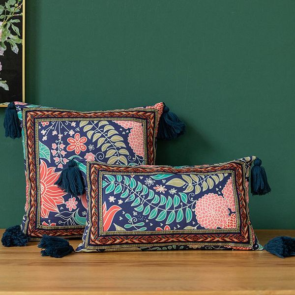 cushion/decorative pillow vintage floral cushion cover tassles soft 43x43cm 30x50cm leaves for home decoration living room bed
cushion/decorative pillow vintage floral cushion cover tassles soft 43x43cm 30x50cm leaves for home decoration living room bed