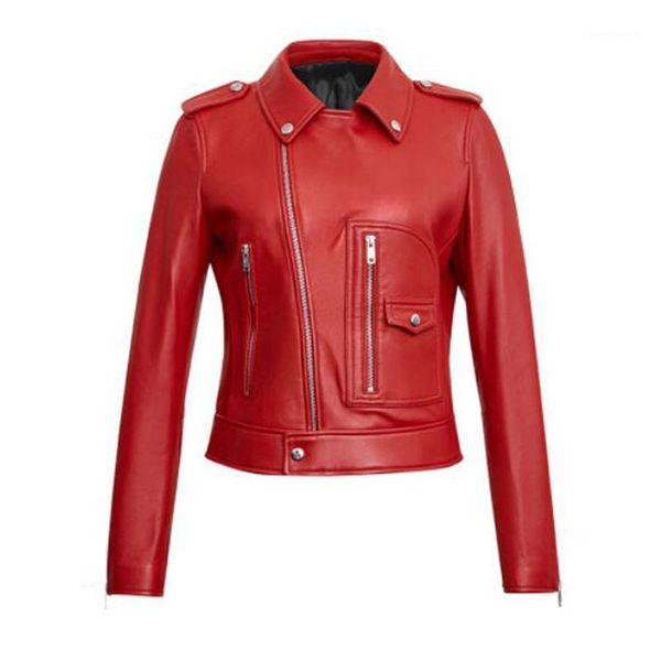 women's leather & faux women motorcycle pu jacket spring autumn black red coat female turn down collar lady punk outerwear1
women's leather & faux women motorcycle pu jacket spring autumn black red coat female turn down collar lady punk outerwear1