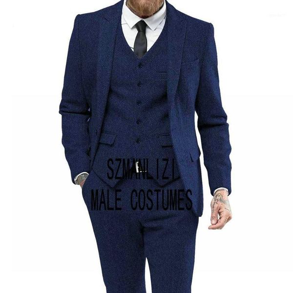 men's suits & blazers 2021 costume mariage homme blue tweed winter men for wedding custom made groom tuxedo business 3 pieces men1, White;black
men's suits & blazers 2021 costume mariage homme blue tweed winter men for wedding custom made groom tuxedo business 3 pieces men1, White;black