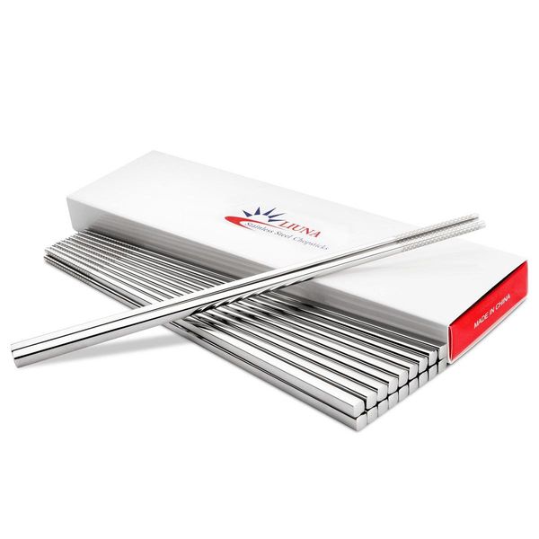 10pair/pack food grade 304 stainless steel chopsticks tableware anti-skid korean household metal square chopsticks cutlery
10pair/pack food grade 304 stainless steel chopsticks tableware anti-skid korean household metal square chopsticks cutlery