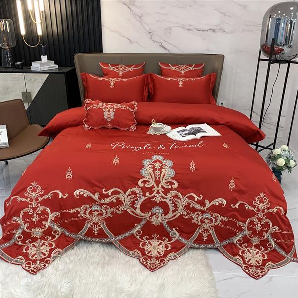 luxury 60s red embroidery washed silk cotton duvet cover bed linen fitted sheet pillowcases bedclothes king size 4pcs
luxury 60s red embroidery washed silk cotton duvet cover bed linen fitted sheet pillowcases bedclothes king size 4pcs