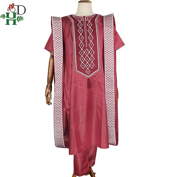 ethnic clothing h&d african men embroidered clothes shirt pants agbada suit with tassel traditional formal attire boubou africain ph805, Red
ethnic clothing h&d african men embroidered clothes shirt pants agbada suit with tassel traditional formal attire boubou africain ph805, Red