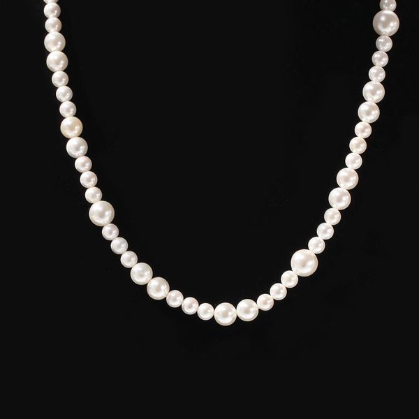 simple collar from hip-hop pearls 6m8m10mm mixed size male and female versatile multi-size necklace m8pu, Silver
simple collar from hip-hop pearls 6m8m10mm mixed size male and female versatile multi-size necklace m8pu, Silver