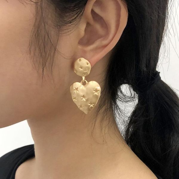 dangle & chandelier phyanic punk style gold color drop earring vintage korean party love heart statement earrings for women, Silver
dangle & chandelier phyanic punk style gold color drop earring vintage korean party love heart statement earrings for women, Silver