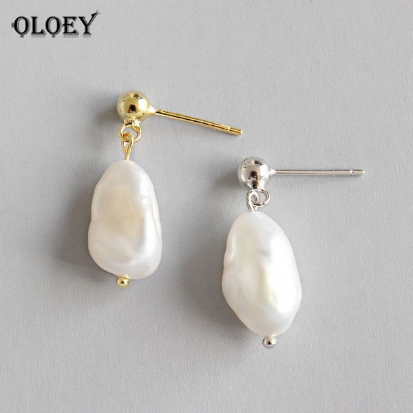 oloey real 100% 925 sterling silver jewelry irregular baroque pearl drop earrings earrings for women of modern woman yme432 210202, Golden;silver
oloey real 100% 925 sterling silver jewelry irregular baroque pearl drop earrings earrings for women of modern woman yme432 210202, Golden;silver
