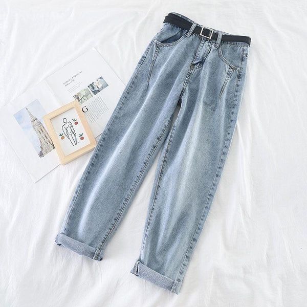 2021 korean high waist jeans women harem pants loose casual plus size high street denim trousers pantalon femme vintage, Blue
2021 korean high waist jeans women harem pants loose casual plus size high street denim trousers pantalon femme vintage, Blue